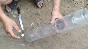Рыбалка на ловушку из бутылок.Ловим рыбу в августе.