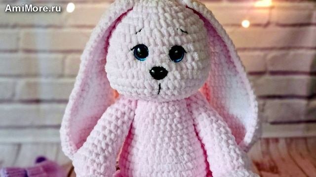Амигуруми: схема Зайка. Игрушки вязаные крючком.