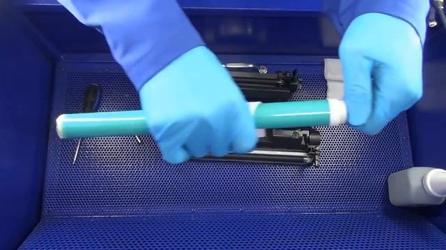 Инструкция по заправке картриджей HP CF280A 80A на станции очистки картриджей смотреть онлайн