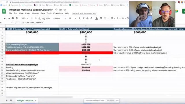 Influence Marketing Budget Calculator