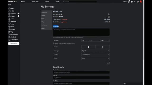 How to Edit Your About (Description) On Your profile! {ROBLOX} (CHANGED READ COMMENTS) смотреть онлайн