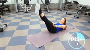 Калланетика.  Упражнения на пресс.