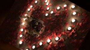 Оригинальное признание в любви со свечами
