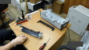 #50 Принтер HP LaserJet 3050 МАЖЕТ - замена термопленки | Как снять термоузел | Разборка принтера