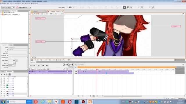 Туториал гача лайф / гача клуб /как анимировать в Live2D Cubism легко и просто смотреть онлайн