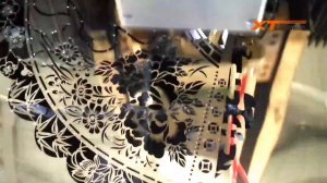 резка меди через станок лазерной резки XTLASER