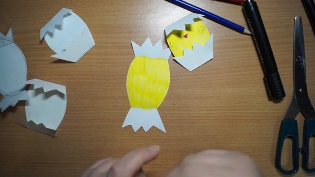 Цыплята объёмные. Поделка в сад. Пасха. смотреть онлайн