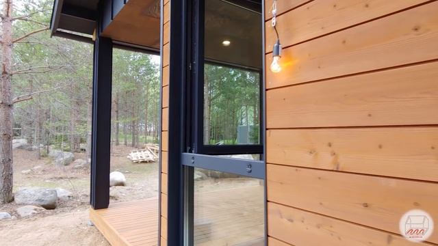 Уютный дом 5*14 с одной спальней | Каркасный дом для двоих 58 м2