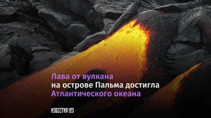 Лава вулкана на Канарах достигла океана