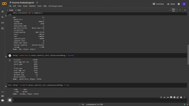 Python Data Analysis Project - Income Analysis