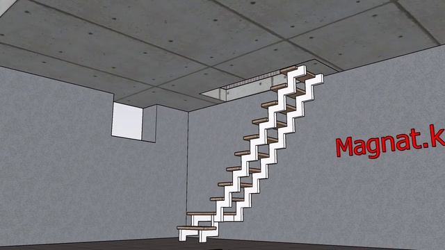 Эскиз лестницы открытий каркас. смотреть онлайн