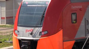 Электропоезда  ЭС1 "Ласточка" в депо Подмосковная