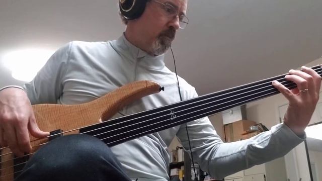 Kiesel B25 Brian Bromberg Signature Fretless with some pedals смотреть онлайн