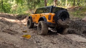 1/10 Scale RC - Ford Bronco 2021 DIRTY with MUD 4x4 off-road driving - Traxxas TRX-4 | Part 2