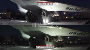 DATAKAM 6 MAX и XIAOMI YI 4K Action Camera: ночная съемка. Сравнение видеорегистратора