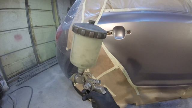 KIA Ceed Кузовной ремонт двери. Красим в стык. смотреть онлайн