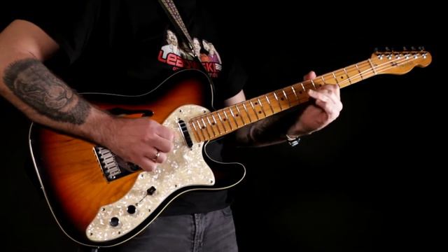 Fender Telecaster Custom Deluxe Thinline Sunburst 1997 USA смотреть онлайн