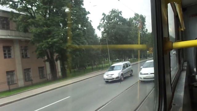 Трамвай Санкт-Петербурга 9-799: ЛВС-86К б.3077 по №21 (08.08.19) смотреть онлайн