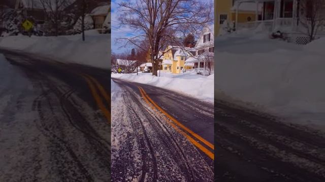 Wheelchair through the snow