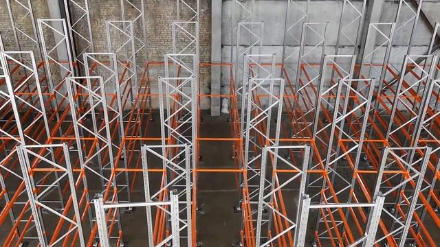 Первый этап монтажных работ мезанинной стеллажной системы смотреть онлайн