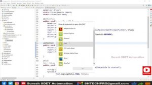 Extent Report | E2E Automation Reports with screenshots | Selenium | SDET