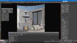 Фон за окном 3DsMax + Corona Render. Способ 1
