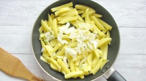Жареная картошка с яблоками