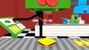 Monster School: WORK AT SUSHI PLACE! - Minecraft Animation