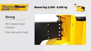 MasterMover Electric Tugs   MasterTug 2000 8000 kg Range