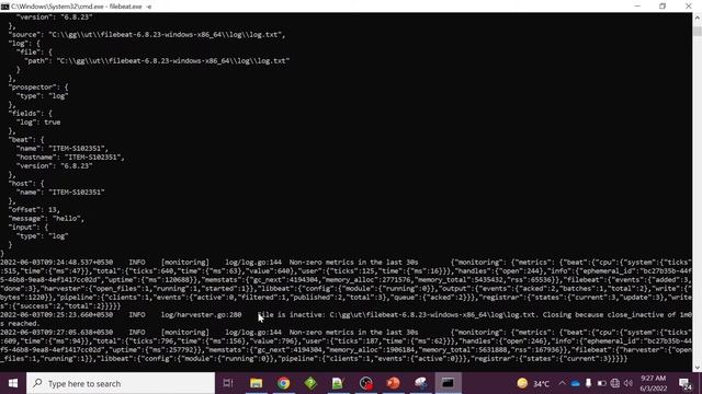 Demo - Filebeat Demo in ELK stack|how to read data from log file using filebeat and send to console смотреть онлайн
