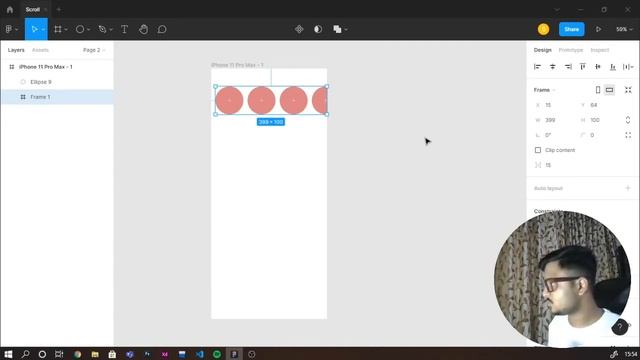 Horizontal  Vertical Scroll View in FIGMA  How To Implement ?  Figma Tutorial  Hindi