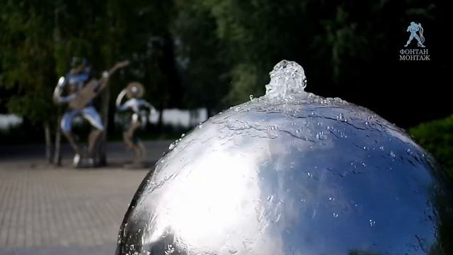 Фонтан "Шар-НЛО" в элитном ЖК "Остров фантазий", Москва
