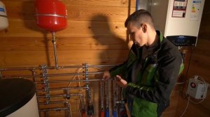 Монтаж газового котла в доме 140 м