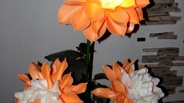 Цветы из изолона своими руками