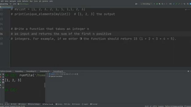 Live Python exercises
