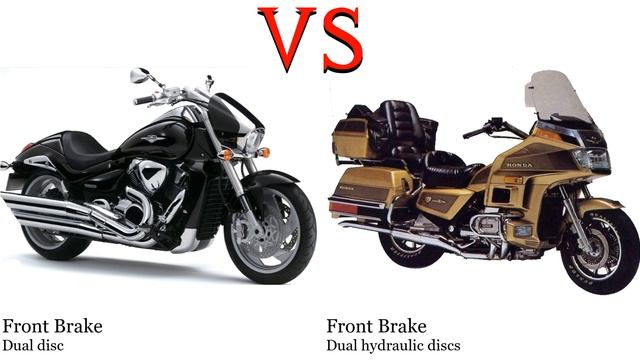 Suzuki Marauder 1800 vs Honda Goldwing GL 1200 Test specification comparison смотреть онлайн