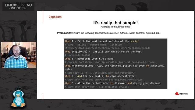 "Tips and Tricks for Managing and Administering Ceph Clusters" - Michael Hackett (LCA 2021 Online) смотреть онлайн