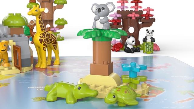 LEGO ЛЕГО Duplo Дикие животные мира 10975 смотреть онлайн