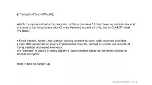 jQuery : The same old issue, .scrollTop(0) not working in Chrome & Safari