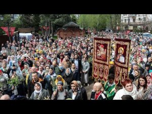 Митрополит Григорий возглавил Литургию и Крестный ход в Вербное воскресенье