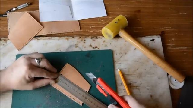 Уроки работы с кожей. Делаем Оригинальный кошелек Www.muzylevstyle.ru
