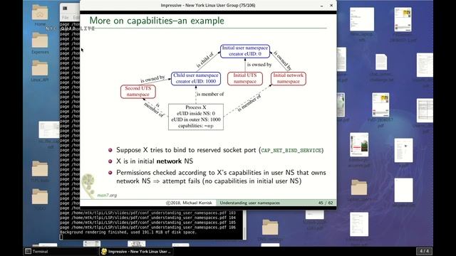 NYLUG Presents: Michael Kerrisk on Linux User Namespaces смотреть онлайн