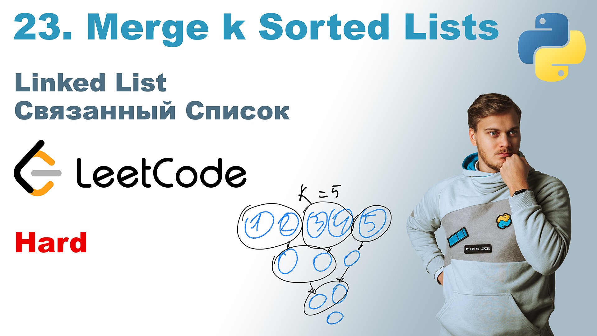 Merge k Sorted Lists | Решение на Python | LeetCode 23