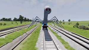 Big & Small Hulk the Train vs SPIDER Train Thomas.EXE | BeamNG.Drive