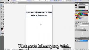 Cara Create Outline Adobe Illustrator