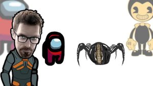 Mini Crewmate Kills Bendy and the Dark Revival Characters | Among Us