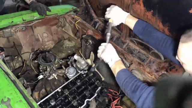 ИЖ 2715 он же пирожок он же каблучок. Меняем прокладку гбц. Или как не надо реставрировать авто. смотреть онлайн