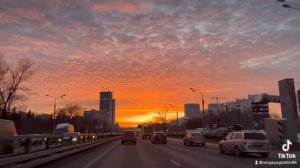 Февральский закат в Москве