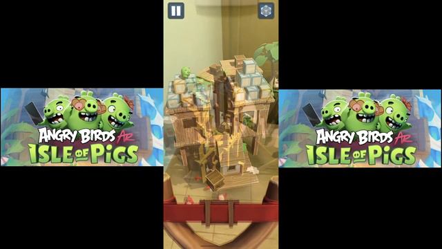 Test de Angry birds AR Isle of pigs