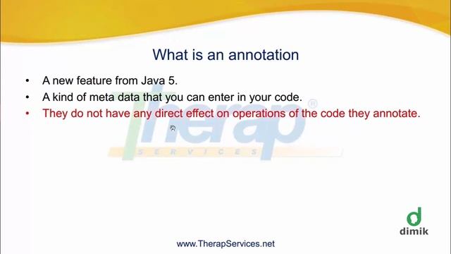 CS203 - JavaEE - What Is Annotation and Reflection
